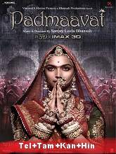 Padmaavat (2018) BRRip Original [Telugu + Tamil + Kannada + Hindi] Full Movie Watch Online Free